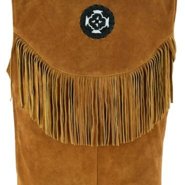 Back Side of Sierra Western Leather Vest