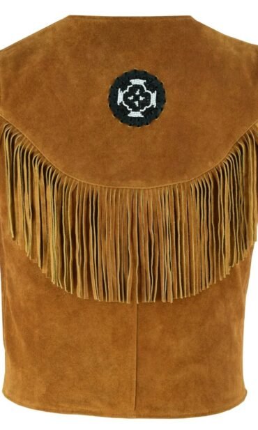 Back Side of Sierra Western Leather Vest