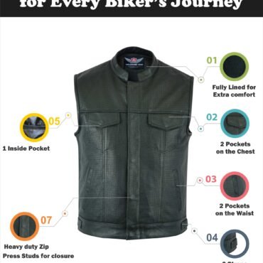 Leather Biker Vest