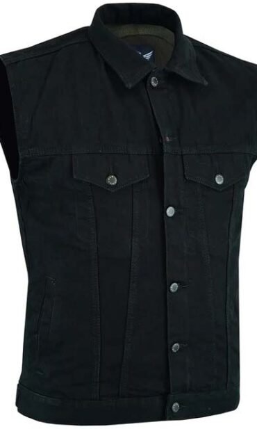 Cut Off Denim Vest for Men