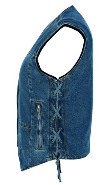 Lightweight denim vest for women