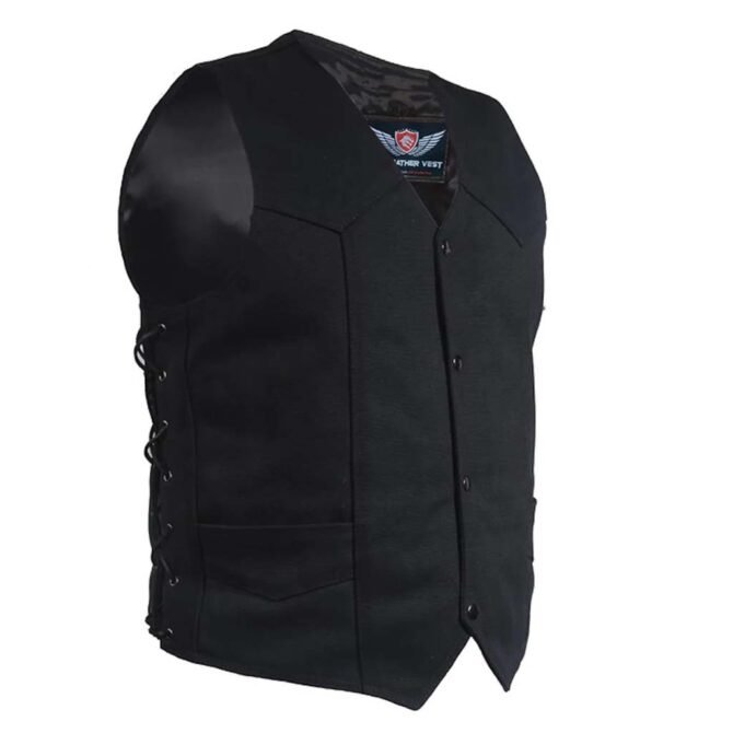 Vest Denim with Concealed Carry Pockets