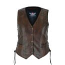 Onyx-brown-leather-vest-for-women